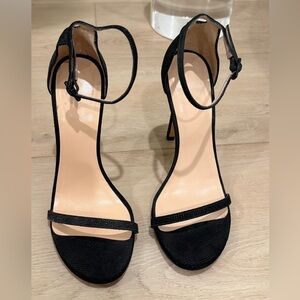 Stuart Weitzman Black Strappy Heels